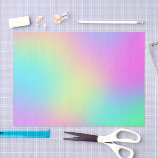 Pastel regenboogkleuren Abstract vervagen gradiënt Tissuepapier (Craft)