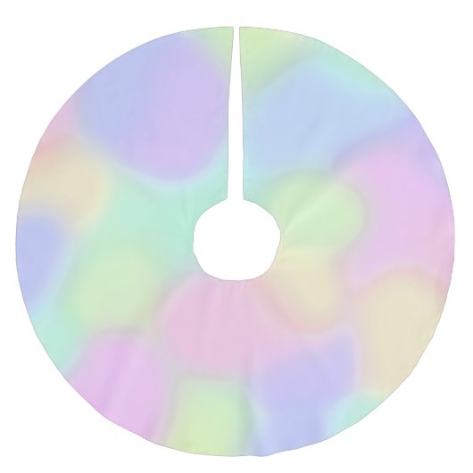 Pastel regenboogkleuren kerstboomrokken kerstboom rok (Voorkant)