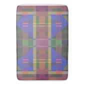 Pastel regenboogkleurig geometrisch badmat (Voorkant Verticaal)