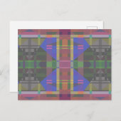 Pastel regenboogkleurig geometrisch briefkaart (Voorkant / Achterkant)