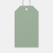 Pastel regenboogkleurig geometrisch cadeaulabel (Achterkant)