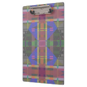 Pastel regenboogkleurig geometrisch klembord (Links)