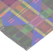 Pastel regenboogkleurig geometrisch korte tafelloper (Hoek)