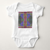 Pastel regenboogkleurig geometrisch romper (Voorkant)