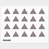 Pastel regenboogkleurig geometrisch sticker (Vel)