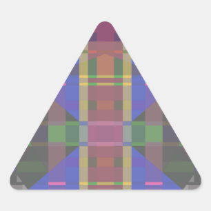 Pastel regenboogkleurig geometrisch sticker
