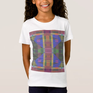 Pastel regenboogkleurig geometrisch t-shirt