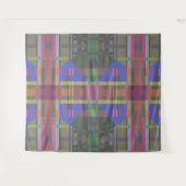 Pastel regenboogkleurig geometrisch wandkleed (Voorkant (horizontaal))