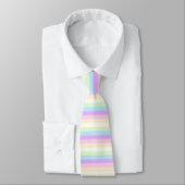 Pastel regenboogkleurig stripe patroon stropdas (Gebonden)