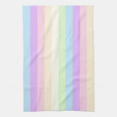 Pastel regenboogkleurig stripe patroon theedoek (Verticaal)