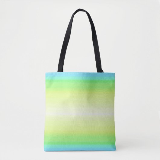 Pastel regenboogkleurige Abstracte gradiënt ombre Tote Bag (Voorkant)