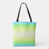 Pastel regenboogkleurige Abstracte gradiënt ombre Tote Bag (Achterkant)