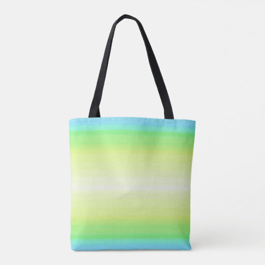 Pastel regenboogkleurige Abstracte gradiënt ombre Tote Bag (Achterkant)