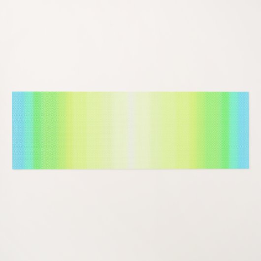 Pastel regenboogkleurige Abstracte gradiënt ombre Yogamat (Achterkant (horizontaal))