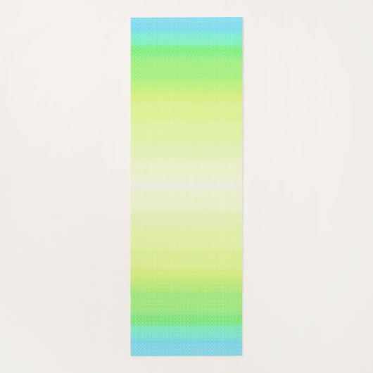Pastel regenboogkleurige Abstracte gradiënt ombre Yogamat (Achterkant)
