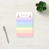 Pastel regenboogkleurige stripes om te doen post-it® notes (Kantoor)