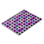 Pastel regenboogkoppatroon notitieboek (Linkerzijde)