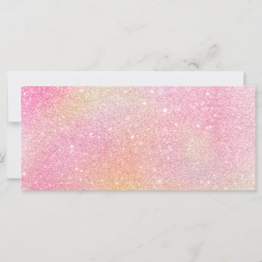 Pastel regenbooglitter roze cadeaubon logo (Achterkant)