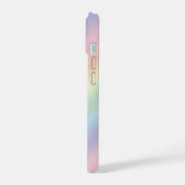 Pastel Regenboogontwerp iPhone 15 Case (Linkerkant)