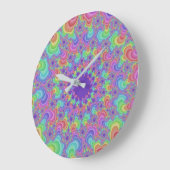 Pastel Regenboogoog Grote Klok (Hoek)