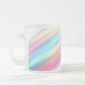 Pastel regenboogpenseelstreken matglas koffiemok (Links)