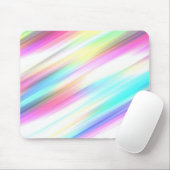Pastel regenboogpenseelstreken muismat (Met muis)