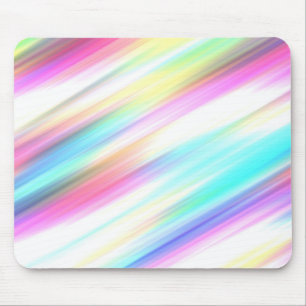 Pastel regenboogpenseelstreken muismat