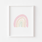 Pastel regenboogposter poster