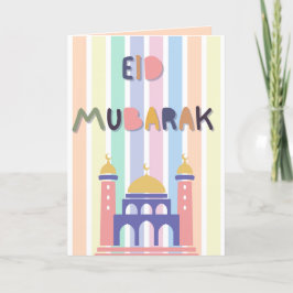 Pastel RegenboogregenboogKinderen Eid Mubarak Eid  Aankondiging