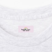 Pastel regenboogroze waterdicht labels (Aangebracht)