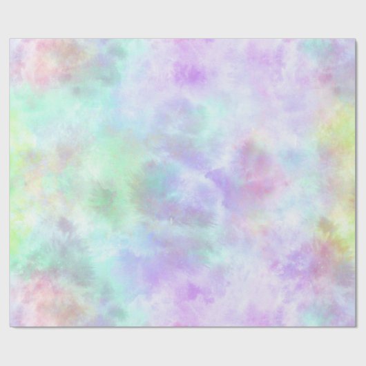 Pastel regenboogscheurtje-Stropdas-verf Waterverf Cadeaupapier (Vlak)