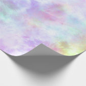 Pastel regenboogscheurtje-Stropdas-verf Waterverf Cadeaupapier (Hoek)