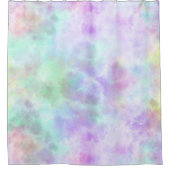 Pastel regenboogscheurtje-Stropdas-verf Waterverf Douchegordijn (Voorkant)