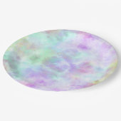 Pastel regenboogscheurtje-Stropdas-verf Waterverf Papieren Bordje (Gekanteld)