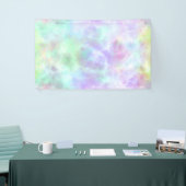 Pastel regenboogscheurtje-Stropdas-verf Waterverf Spandoek (Beurs)