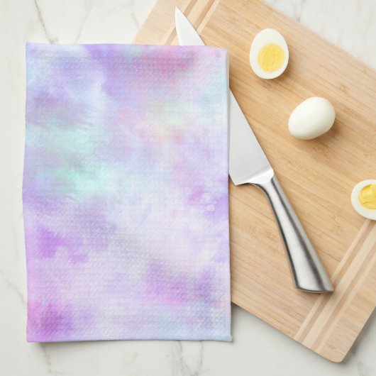 Pastel regenboogscheurtje-Stropdas-verf Waterverf Theedoek (Quarter Fold)