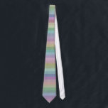 Pastel regenboogstreep stropdas<br><div class="desc">Dit is een  pastelpatroon,  met zachte gekleurde regenboogstrepen.</div>