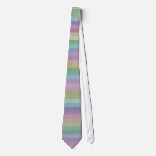 Pastel regenboogstreep stropdas (Voorkant)