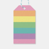 Pastel Regenboogstripe Gift Labels Cadeaulabel (Achterkant)