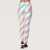 Pastel Regenboogstrips Leggings (Achterkant)