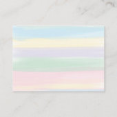 Pastel Regenboogstrips Luierspoelbehuizing Ca Informatiekaartje (Achterkant)