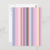 Pastel regenboogstrips - Patroon Briefkaart (Voorkant / Achterkant)