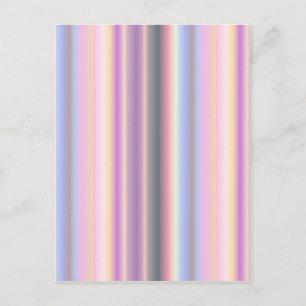 Pastel regenboogstrips - Patroon Briefkaart