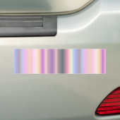 Pastel regenboogstrips - Patroon Bumpersticker (Op auto)
