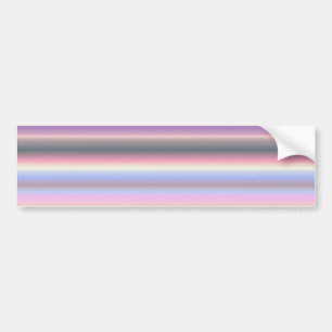 Pastel regenboogstrips - Patroon Bumpersticker