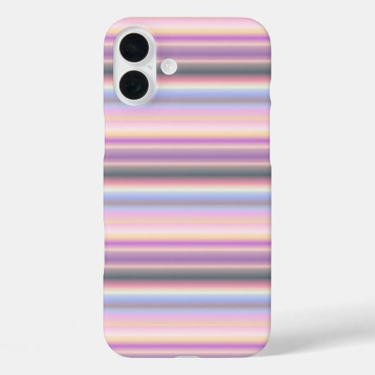 Pastel regenboogstrips - Patroon Case-Mate iPhone Case (Achterkant)