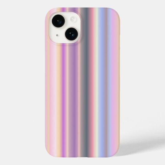 Pastel regenboogstrips - Patroon Case-Mate iPhone Case (Achterkant)