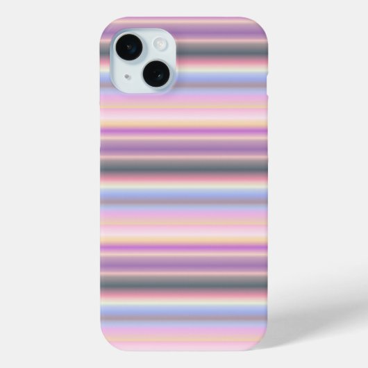 Pastel regenboogstrips - Patroon Case-Mate iPhone Case (Achterkant)