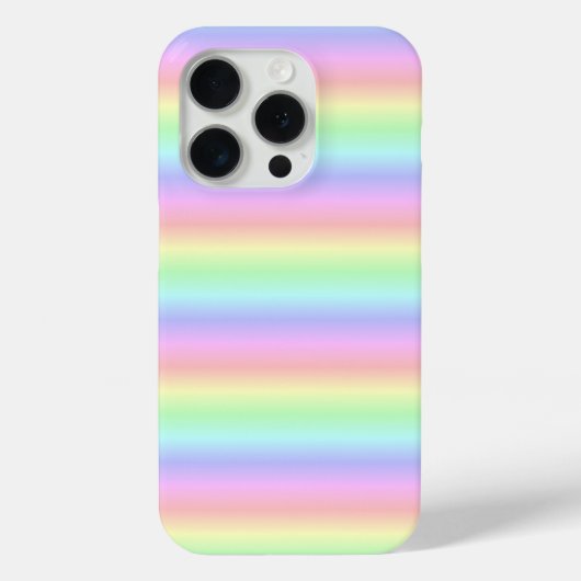 Pastel regenboogstrips - Patroon Case-Mate iPhone Case (Achterkant)