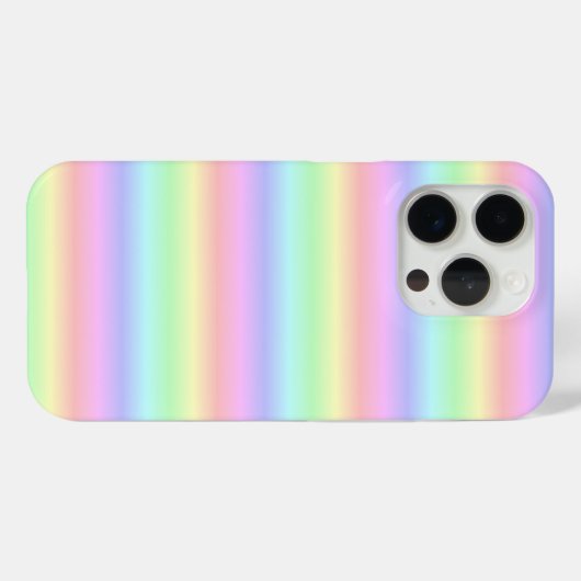 Pastel regenboogstrips - Patroon Case-Mate iPhone Case (Achterkant (horizontaal))